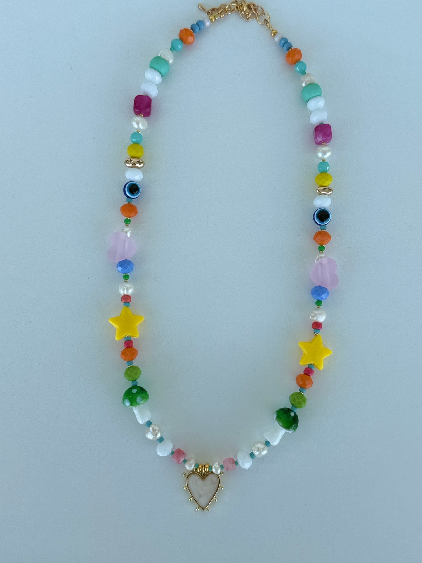 Playful Beaded Charm Necklaces – Colorful Handmade Jewelry - Luna by Cinthia Garcia