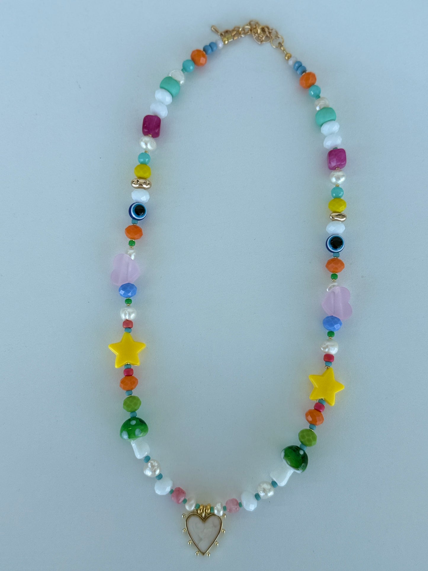 Playful Beaded Charm Necklaces – Colorful Handmade Jewelry - Luna by Cinthia Garcia