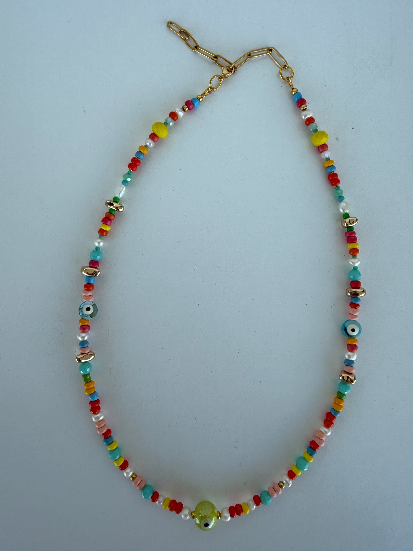 Playful Beaded Charm Necklaces – Colorful Handmade Jewelry - Luna by Cinthia Garcia