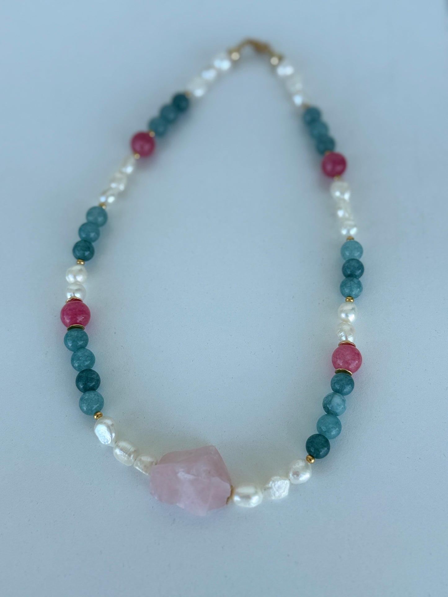 Collar Mercurial Aura de Gemas | Mercurial Gemstone Aura Necklace - Luna by Cinthia Garcia