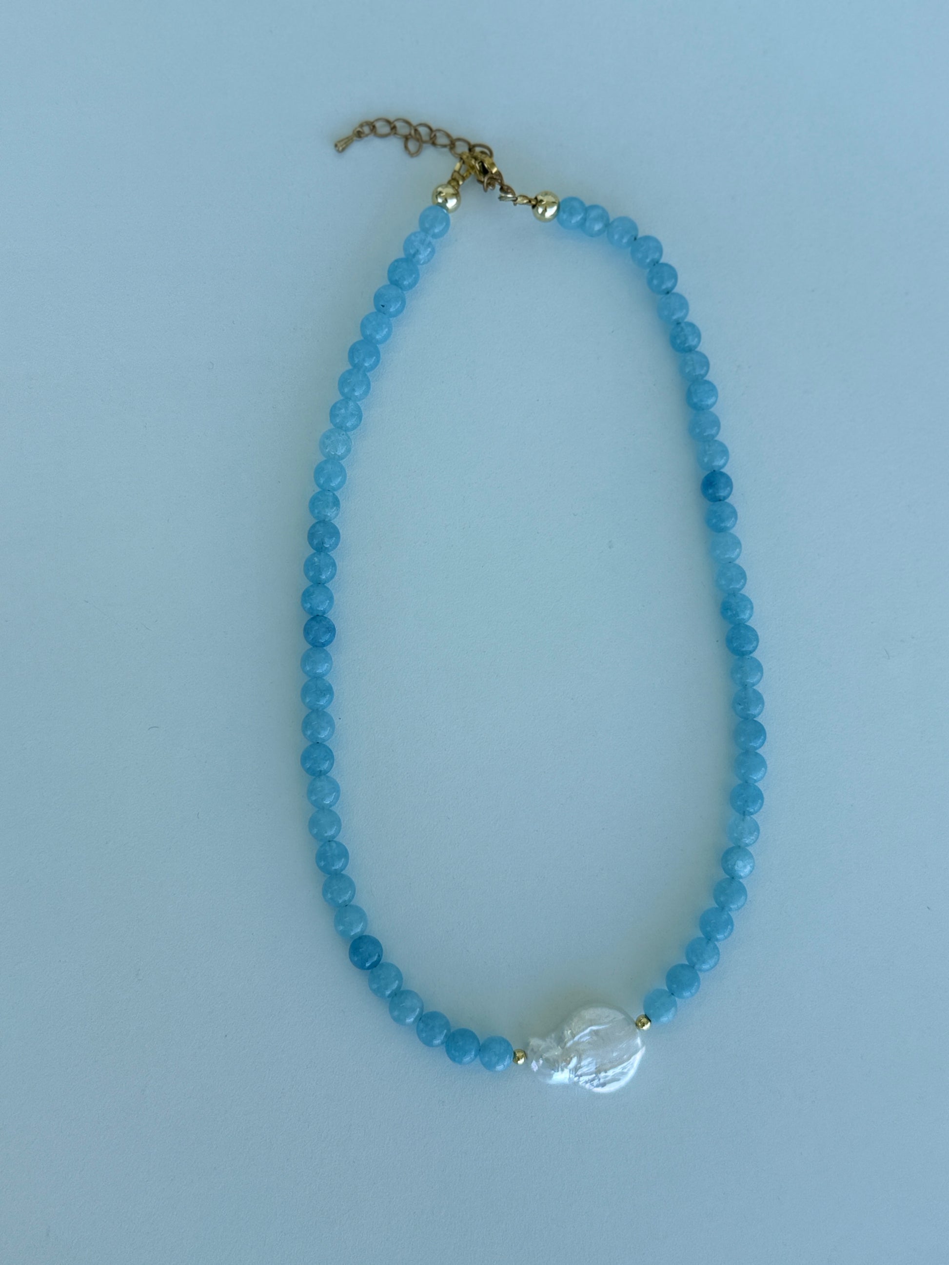 Gemstone & Pearl Statement Necklaces – Handmade Jewelry - Luna by Cinthia Garcia
