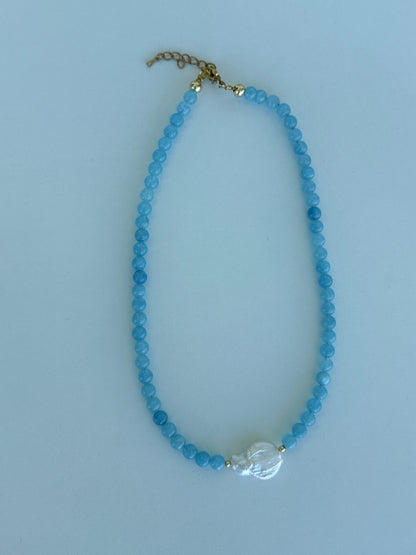 Gemstone & Pearl Statement Necklaces – Handmade Jewelry - Luna by Cinthia Garcia