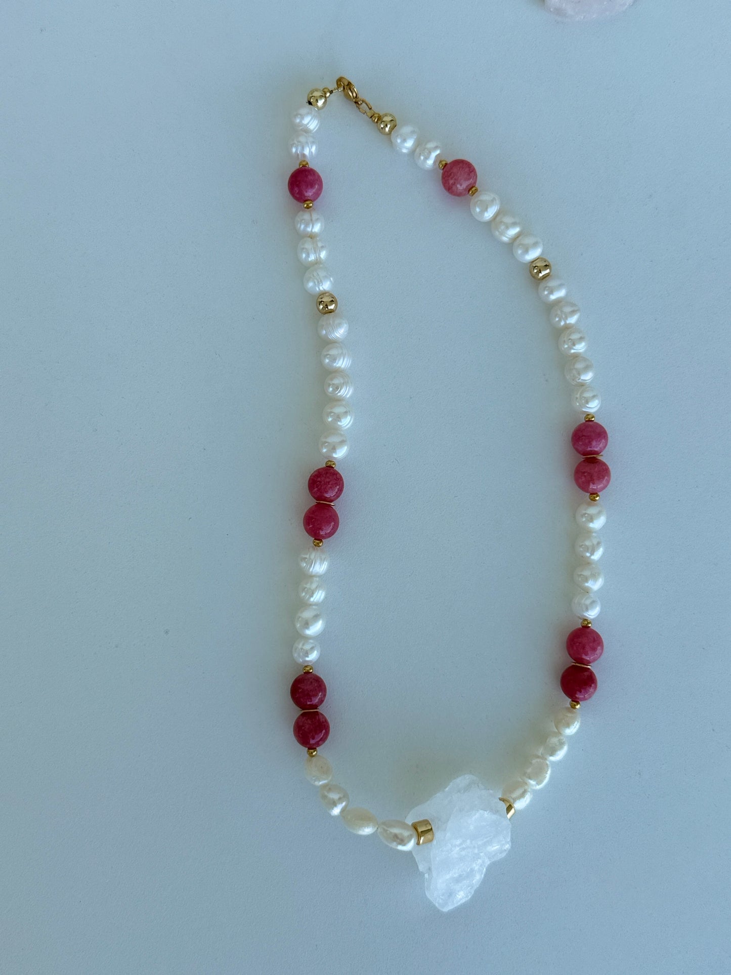 Gemstone & Pearl Statement Necklaces – Handmade Jewelry - Luna by Cinthia Garcia