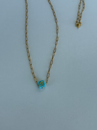Collar Zodiacal Dorado  | Joyería Personalizada de Signos Zodiac Gold Necklace  | Personalized Astrology Jewelry - Luna by Cinthia Garcia