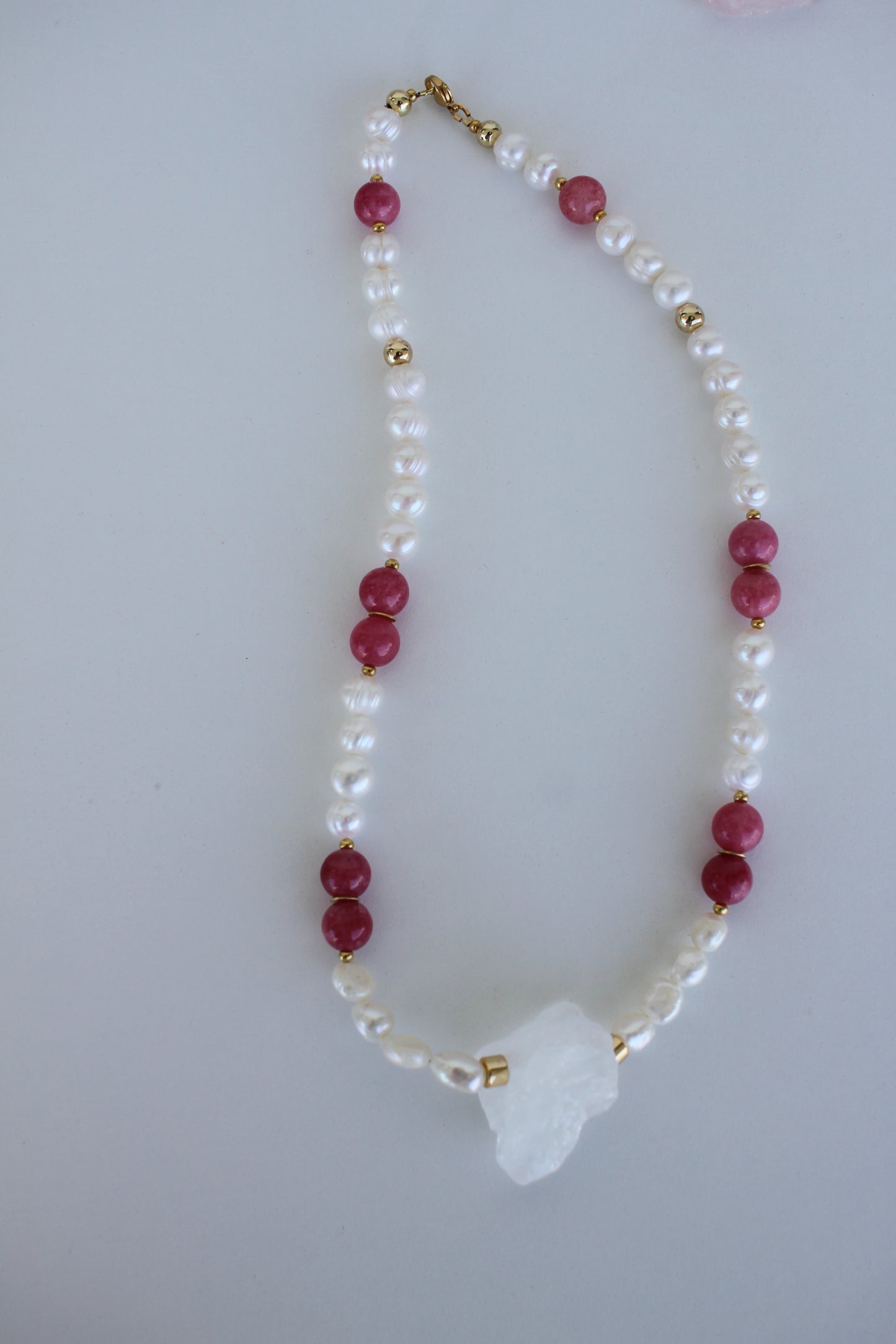 Gemstone & Pearl Statement Necklaces – Handmade Jewelry - Luna by Cinthia Garcia