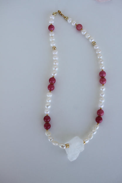 Gemstone & Pearl Statement Necklaces – Handmade Jewelry - Luna by Cinthia Garcia