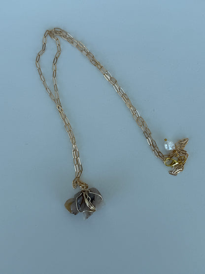 Mercurial Whimsical Gold Charm Necklace | Collar Mercurial de Charms Dorados y Encanto Lúdico - Luna by Cinthia Garcia
