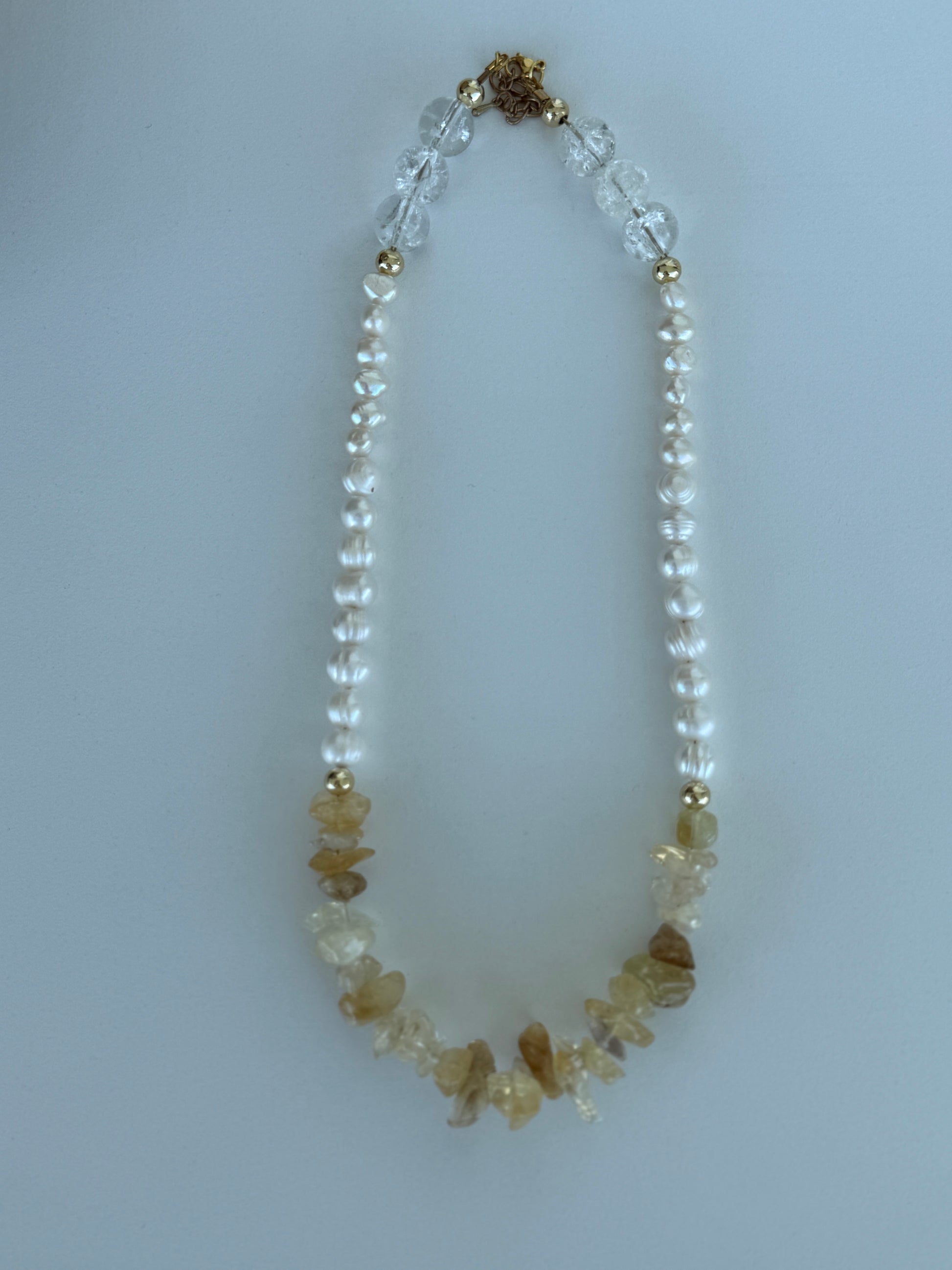 Gemstone & Pearl Statement Necklaces – Handmade Jewelry - Luna by Cinthia Garcia