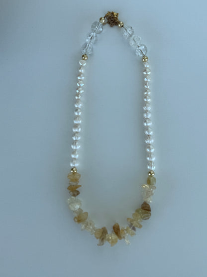 Gemstone & Pearl Statement Necklaces – Handmade Jewelry - Luna by Cinthia Garcia