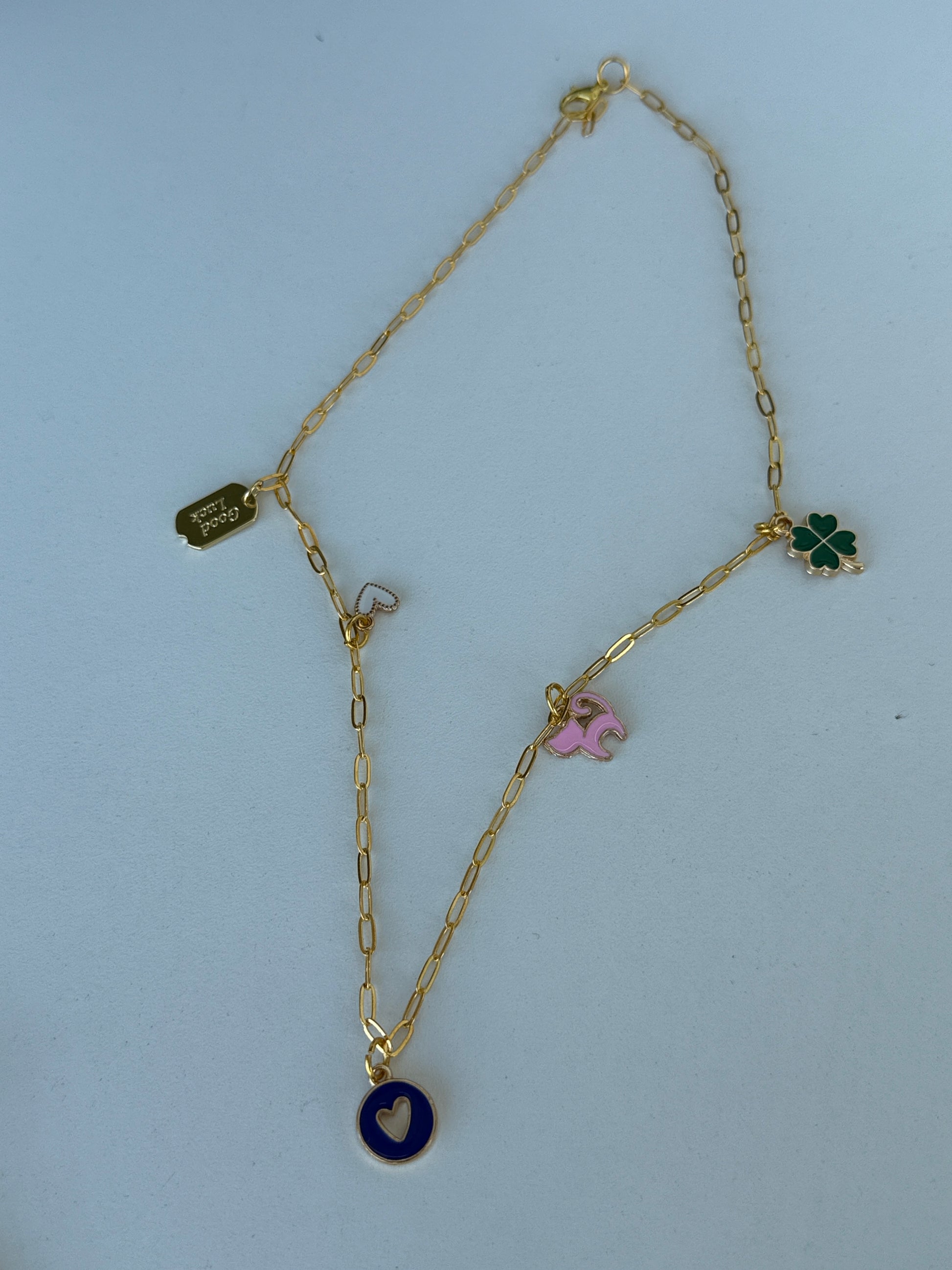 Gold Sea Charm Necklace – Starfish, Seashell & Seahorse Pendant Jewelry - Luna by Cinthia Garcia