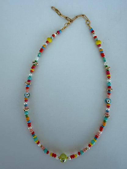 Playful Beaded Charm Necklaces – Colorful Handmade Jewelry - Luna by Cinthia Garcia