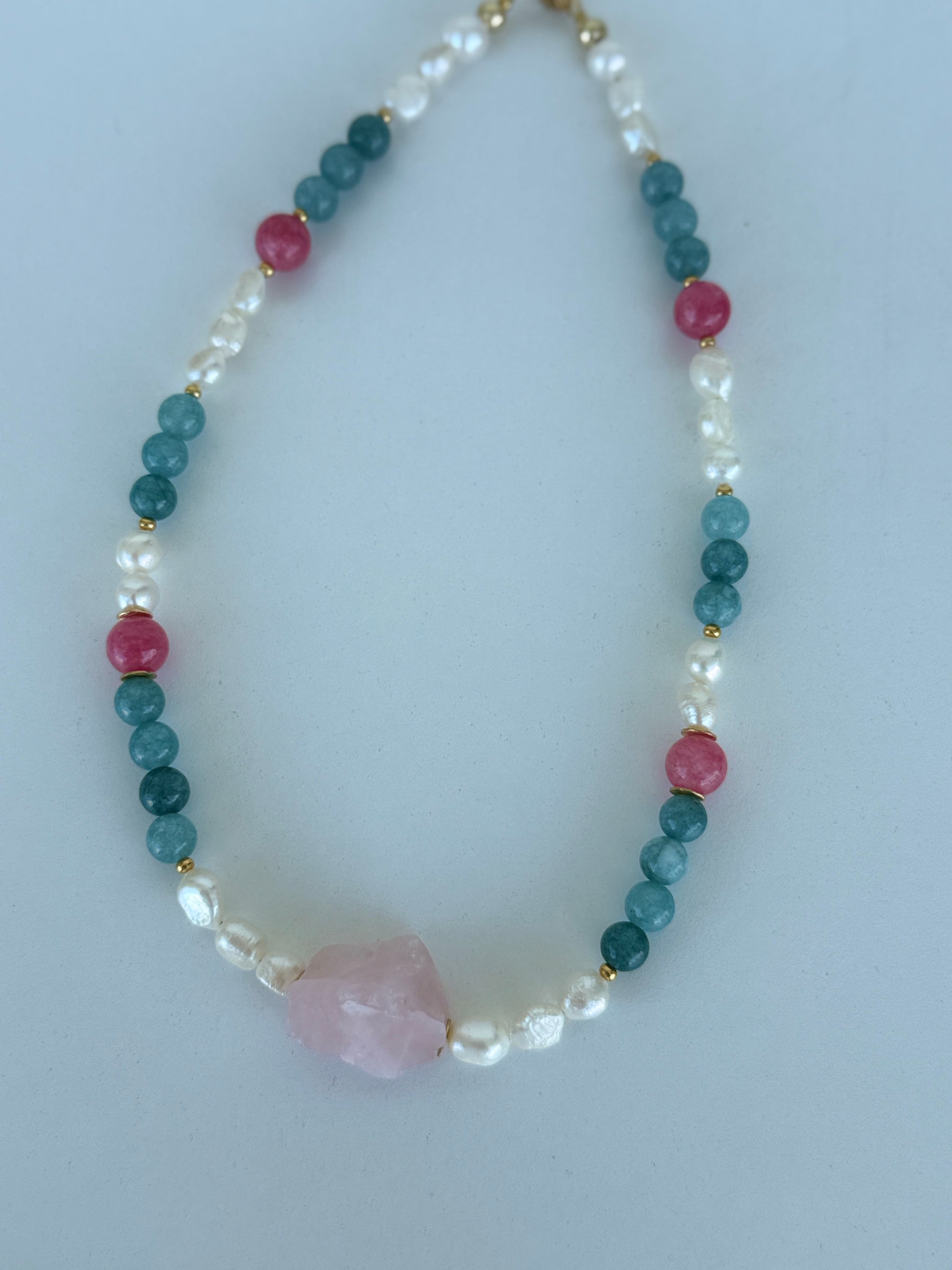 Gemstone & Pearl Statement Necklaces – Handmade Jewelry - Luna by Cinthia Garcia